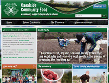 Tablet Screenshot of canalsidecommunityfood.org.uk